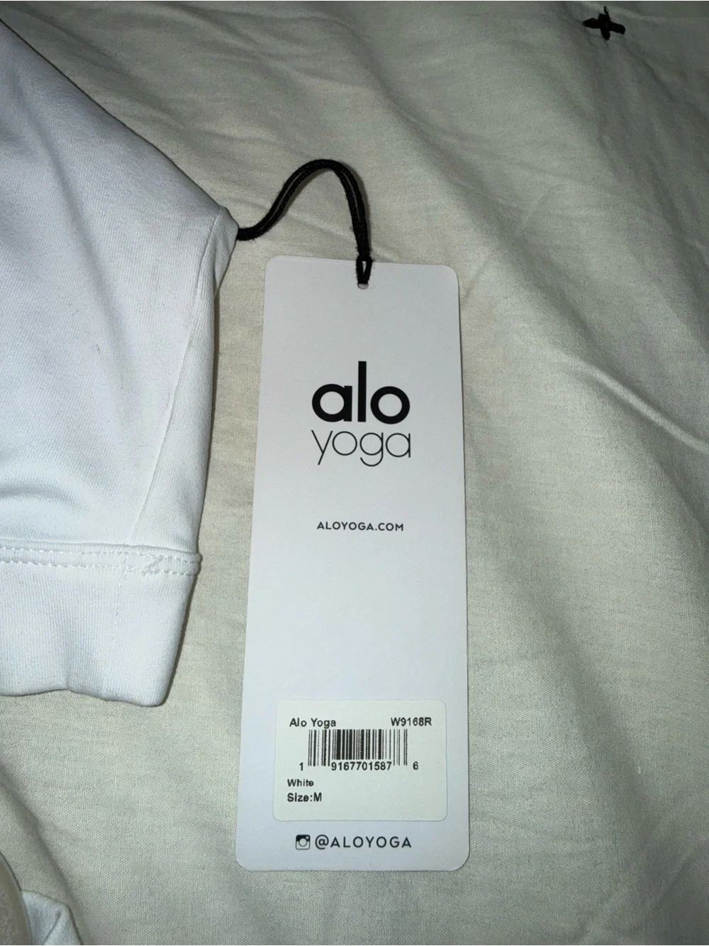 NWT Alo Yoga White Air Brush Leggings & Starlet Lace Bra set